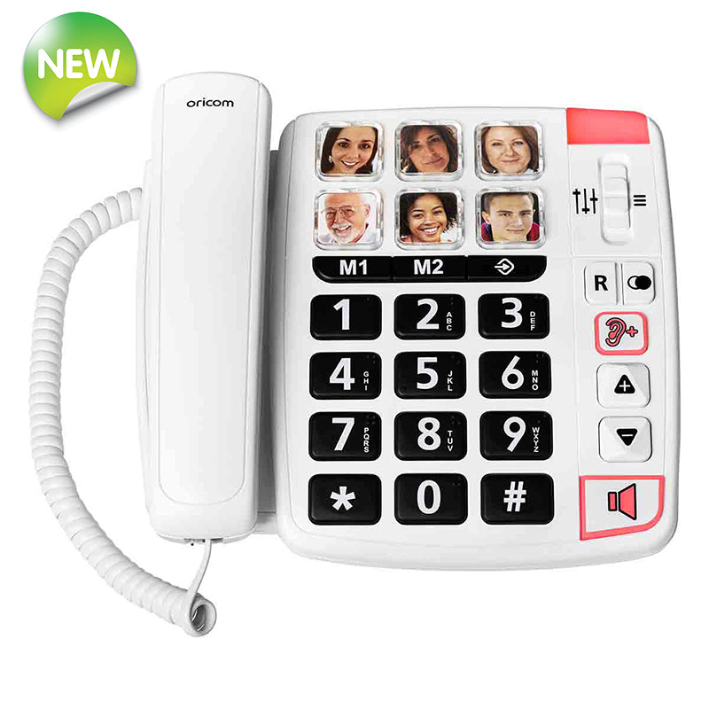 Oricom Care80S Big Button Amplified Speakerphone with Picture Dialling