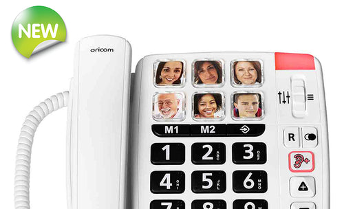 Oricom Care80S Big Button Amplified Speakerphone with Picture Dialling