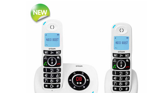CARE820-2 DECT Cordless Amplified Phone Pack with Answering Machine + Additional Handset