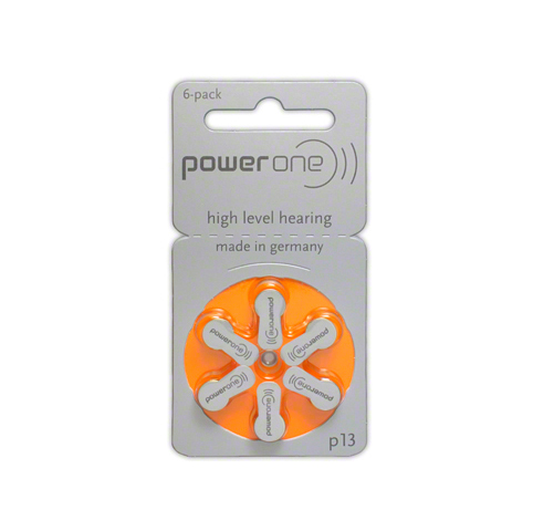 Power One Hearing Aid Batteries: 13 single pack