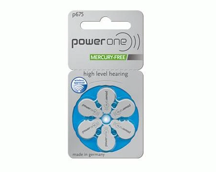Power One Hearing Aid Batteries: 675 single pack